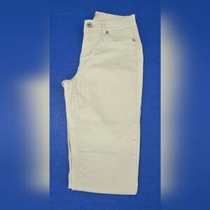 Women's Cream Skinny Pants